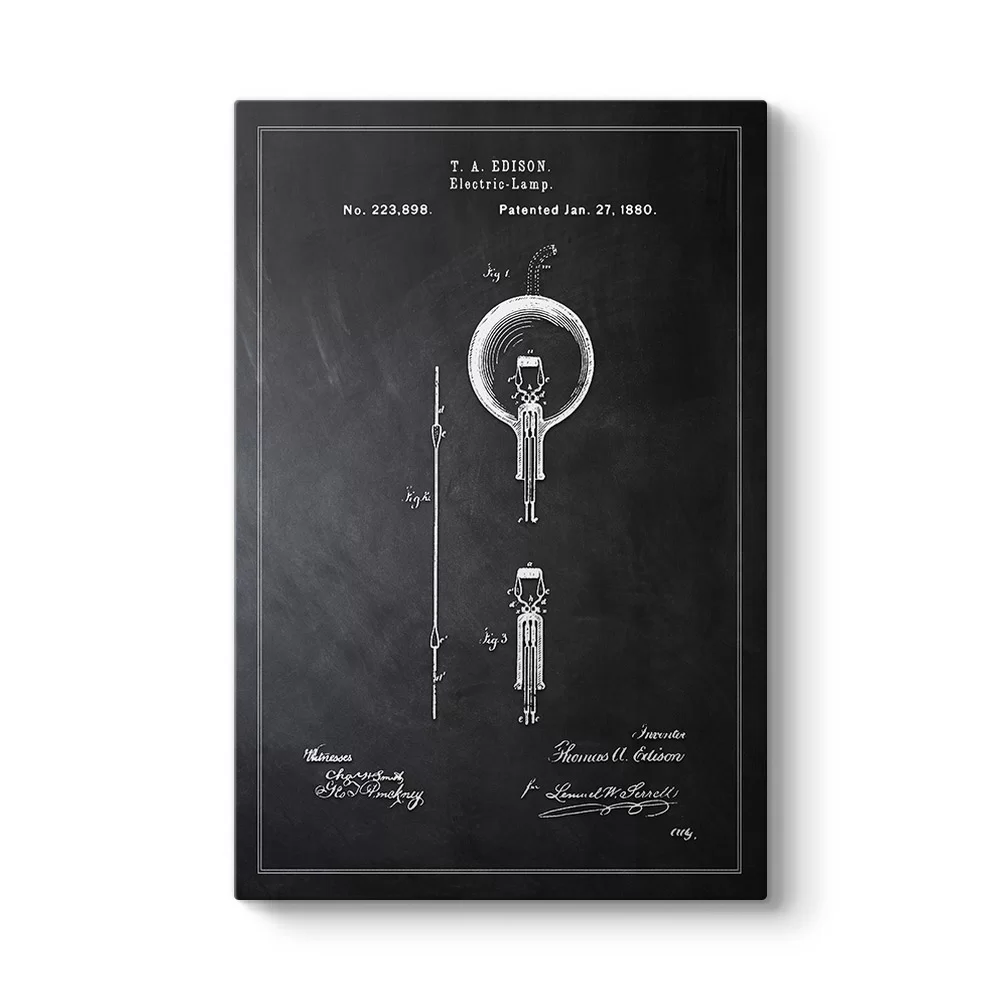 Edison Ampul Patenti Tablosu - Model 2